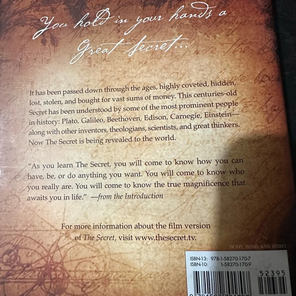 The Secret Hardcover by Rhonda Byrne - Picture 4 of 4